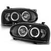 Volkswagen Fari VW Golf 3 09.91 - 08.97 Angel Eyes Nero