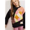 Desigual, maglione jacquard a rombi, Marrone, 11/12