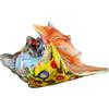 GILDE Vetro Art oggetto decorativo, conchiglia in vetro, multicolore, altezza 21 cm x larghezza 21 cm, decorazione da tavolo