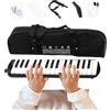 Generic Strumento Melodica a 32 tasti - Pianoforte con tastiera ad aria per strumenti a fiato per adulti e bambini, Tastiera musicale per armonico | Blow Piano per principianti e professionisti, pianoforte co