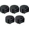 KOMUNJ Set da 5 poggiadita in gomma per clarinetto, comodi poggiadita per clarinetto, accessori protettivi per strumenti musicali, nero
