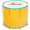 XDrum SSD-2016 Surdo Samba Drum - cassa basica brasiliana - cassa in alluminio - 8 viti di accordatura - dimensioni: 20 x 16 - giallo-verde
