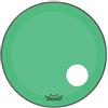 Remo pelle per batteria Colortone Powerstroke 3 Clear Verde - Foro pretagliato da 5 - 22″ - P3-1322-CT-GNOH