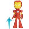Hasbro Marvel Spidey e i Suoi Fantastici Amici Supersized Iron Man Action Figure Giocattolo del Supereroe, Giochi per Bambini da 3 Anni in su con Figura della Serie
