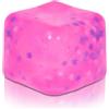 Copfeqyr Grande palla antistress da 7 cm con fiocco di neve - Squishy Ice Cube, giocattolo sensoriale fidget per adulti e bambini, focus relax, confezione regalo (rosa)