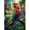 fghgbf Pappagallo della giungla tropicale - Puzzle 2000 Pezzi - puzzle Fai da te 100x70 cm,Intrattenimento Creativo - Puzzles Per Adulti E Tutta La Famiglie