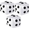 EKKONG Giocattolo Gonfiabile a Cubo Confezione da 3, Cubo Gigante, PVC Grande Cubetti Gonfiabili per Piscine Interne ed Esterne Giochi per Feste sul Prato (Bianco 3)