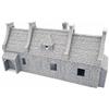 QP3D Wargames QP3D - Terreno modello casa in pietra, paesaggio di guerra per tavolo, scala 28-32 mm, edificio europeo medievale 16-20 secolo per RPG 2WW e porte mobili modellabili ferroviarie, verniciabile 3D (28