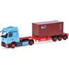 Herpa modello camion Mercedes-Benz eActros ProCabin BigSpace autoarticolato container 20 ft Frankenbach, miniatura in scala 1:87, pezzo da collezione, Made in Germany, plastica