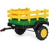 Peg Perego PEG John Deere Dual Force Trailer - Rimorchio a Due Ruote per Trattore Elettrico, Grande Capacità di Carico fino a 30 kg, Accessorio per Bambini dai 2 Anni