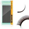 NAGARAKU Extension Ciglia Marrone Scuro Professionali Individuale Classico Ciglia a Ciglia Delle Singole Finte Naturale Ciglia Volume Russo Wispy Fluffy Eyelash Alta Capacità 20 Rows(0.15mm C 9mm)