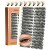 EMEDA Ciuffetti di ciglia | Effetto 3D 8-16mm mix | Extension ciglia singole 40D | Look naturale e Fluffy 40P DIY Lash extensions Set (40D)