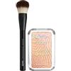 NYX Professional Makeup Illuminante Buttermelt Highlighter 10 Glaze it Butta in Polvere Sfumabile Stratificabile Finish Perlato + Pennello Viso Pro Brush Buffing Multiuso Professionale - Set da 2