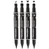 OCHILIMA Set da 4 pezzi con timbri bifacciali per eyeliner liquido, eyeliner da donna, impermeabile, trucco a lunga durata per occhi, viso, con motivi come farfalle, stelle e