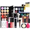 Fantasyday 25 Pezzi Set Di Trucchi Kit Di Bellezza Cosmetici Kit Per Occhi, Viso E Labbra - Makeup Set Con Rossetti, Lucidalabbra, Correttore, Pressed Powder, Palette Ombretti, Mascara