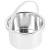 SEWOART Contenitore Interno 105 MM in Lega di Alluminio per Pentola Scaldacera Ricambio per Macchina Sciogli Cera per Estetiste e Ceretta