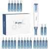 Lazzybeauty Dr.pen Microneedling, penna Derma Roller professionale A9 wireless con 12 aghi a 12 pin e 10 cartucce di ricambio a 36 pin, strumento per la cura della pelle e microneedling