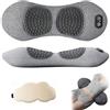 Adius Massaggiatore 3 in 1 per la Schiena, con Calore, Trazione e Vibrazione 3 In 1 for Alleviare la Sciatica e Il Dolore Lombare, Supporto Lombare Ergonomico (Grigio chiaro)