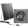 Entgoinggo Ventilatore d'aria da parete da 12 V, kit di ventilazione, estrattore a pannello solare, per serra, doppio estrattore d'aria, apparecchiature di ventilazione esterna, soluzioni di
