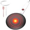 Generic Crepe Maker - Macchina per pancake elettrica da 7,8 pollici con controllo automatico della temperatura, rivestimento antiaderente per cucinare facilmente | Crepera per colazione a mano per c