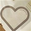 doyouwantmore Zerbini di benvenuto a forma di cuore Zerbino d'ingresso interno Zerbino personalizzato con gomma antiscivolo Ingresso casa posteriore Decorazioni per la casa