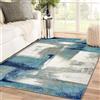Softlyle Tappeto Grandi 160x230cm Tappeto Salotto Morbido Antiscivolo Tappeti Pelo Corto Home Decor per Camera da Letto Soggiorno Blu astratto moderno