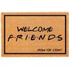 Generic Divertente zerbino di benvenuto in fibra di cocco, resistente, con portico anteriore, patio, ingresso in noce di cocco naturale, idea regalo, 60,2 x 40,9 cm (Welcome Friends)