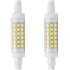 WULUN R7S 78mm 7W lampadine LED lineari, 6000k bianco freddo, corpo ceramico, 70 watt equivalenti, AC/DC 220-240V, 700 Lumen, Non dimmerabile, 2pcs