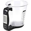 Peosaard Bilancia per tazza del volume, strumento di misurazione elettronico da cucina Caraffa graduata digitale multifunzione Pesatura della temperatura della cucina Bilancia per tazza del volume con display