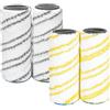 NIYATA 4 rotoli di ricambio per Karcher FC7 FC5 FC3 FC3D EWM2 2.055-007.0/2.055-006.0 (giallo + grigio)