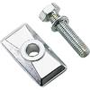BRN PIASTRA CAVALLETTO BRN IN ALLUMINIO CON VITE SILVER