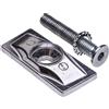 BRN PIASTRA CAVALLETTO BRN IN ALLUMINIO CON VITE SILVER