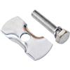 BRN PIASTRA CAVALLETTO BRN LUX IN ACCIAIO CON VITE SILVER