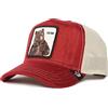 Goorin Bros. The Farm Snug Lyfe - Cappello da camionista regolabile in maglia intrecciata, Rosso (Che cos'è), taglia unica