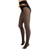 TONEST Collant Traslucido 160DEN Calze Modellanti - Pile interno riscaldante - Collant Foderati Trasparente 20DEN-Ottica - OekoTex100-1200-TS (L)