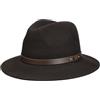 LIERYS Rollhut Traveller Cappello da Viaggio in Feltro con Fascia in Pelle Made in Italy Unisex Estate Inverno