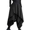 ellazhu Gonna Harem da Donna con Cavallo Basso, Pantaloni Larghi con Elastico in Vita Irregolare, GZ29 A, Nero, Large-X-Large