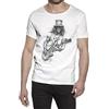 Street T-Shirt Stampa Slash Art. 18-32 Urban Slub Men Uomo Cotone 100% MOD.TSUASLB (L - Cm 58 - Cm 76, Bianco/White)