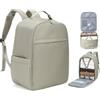 SZLX Zaino Ryanair Bagaglio a Mano Donna Borse da Cabina per Easyjet 45x36x20 Zaino da Viaggio Uomo Borsa da Viaggio Cabina Aereo Laptop 15,6 Pollici Impermeabile Travel Backpack Grigio Marrone