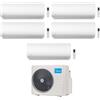 MIDEA CONDIZIONATORE MIDEA PENTA SPLIT XTREME PRO GREEN 9000+9000+9000+9000+9000 BTU WIFI INVERTER M5OE-42HFN8-Q A++