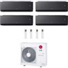LG CONDIZIONATORE LG QUADRI SPLIT ARTCOOL BLACK AI AIR 9000+9000+9000+12000 BTU WIFI INVERTER MU4R27.U24 A++