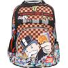 Shout | Zaino Scuola Elementare per Bambini Zainetto da Bambino o Bambina con 4 Compartimenti e Portaborraccia - Heavy Weighter X Monopoly C/Clip-On