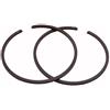 MIGHTY SCAPERS Piston Ring Kit 60mm x 1.5mm 2pcs Parte di sostituzione per la riparazione del motore Chainsaw Compatibile con 3120 31 20XP K1250 K 1260 MS880 084 088