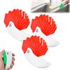 Generico Multipurpose 9-in-1 Spatula Caulking Tool,Foldable Spatula & Sealant Applicator with Scraper Edges,Durable PP Foldable Caulking Spatula Grout Removal Tool,for Home Renovation and DIY Project (3*Red)