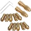 CTRICALVER Pinza per trapano elettrico piccola Set micro mandrino trapano avvitatore Albero motore con chiave a brugola Tappo rame 2,0 mm (2,0 mm x 2 set)