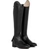 Equestro Stivali unisex in pelle di vitello zip posteriore