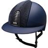 KEP Italia Casco Equitazione Cromo 2.0 / Matt Blu / Galassia Blu / Visiera Polo Large