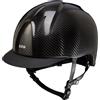 KEP Italia CASCO IN CARBONIO E-LIGHT NERO LUCIDO CON VISIERA NERA OPACA E GRIGLIA IN ACCIAIO INOSSIDABILE