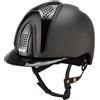 KEP Italia CASCO IN CARBONIO E-LIGHT NERO OPACO CON VISIERA NERO METALLIZZATO E 3 TASSELLI NERO METALLIZZATO
