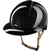 KEP Italia KEP Smart Nova Metal Nero Lucido con Cinturino Beige e Visiera POLO